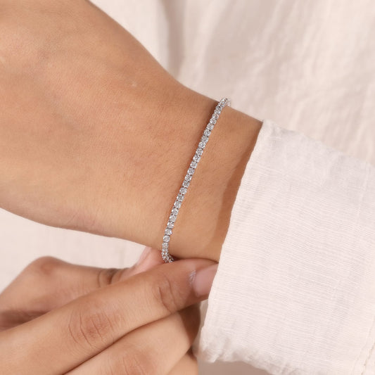 1.80mm Round Brilliant Lab-Grown Diamond Tennis Bracelet