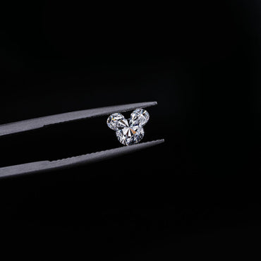 Enchanting Mickey Shape Lab-grown Diamond - Pear Jewels
