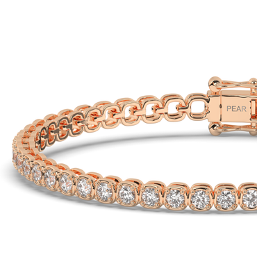 Infinite Ellipses Lab-grown Diamond Tennis Bracelet - Pear Jewels