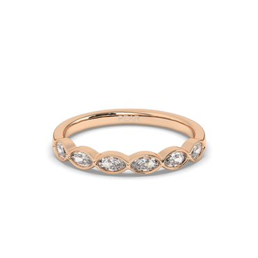 Lab Grown Diamond Half Eternity Band - Pear Jewels
