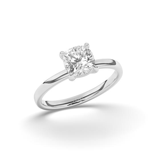Luxurious Cushion-Cut Lab-grown Diamond Ring - Pear Jewels