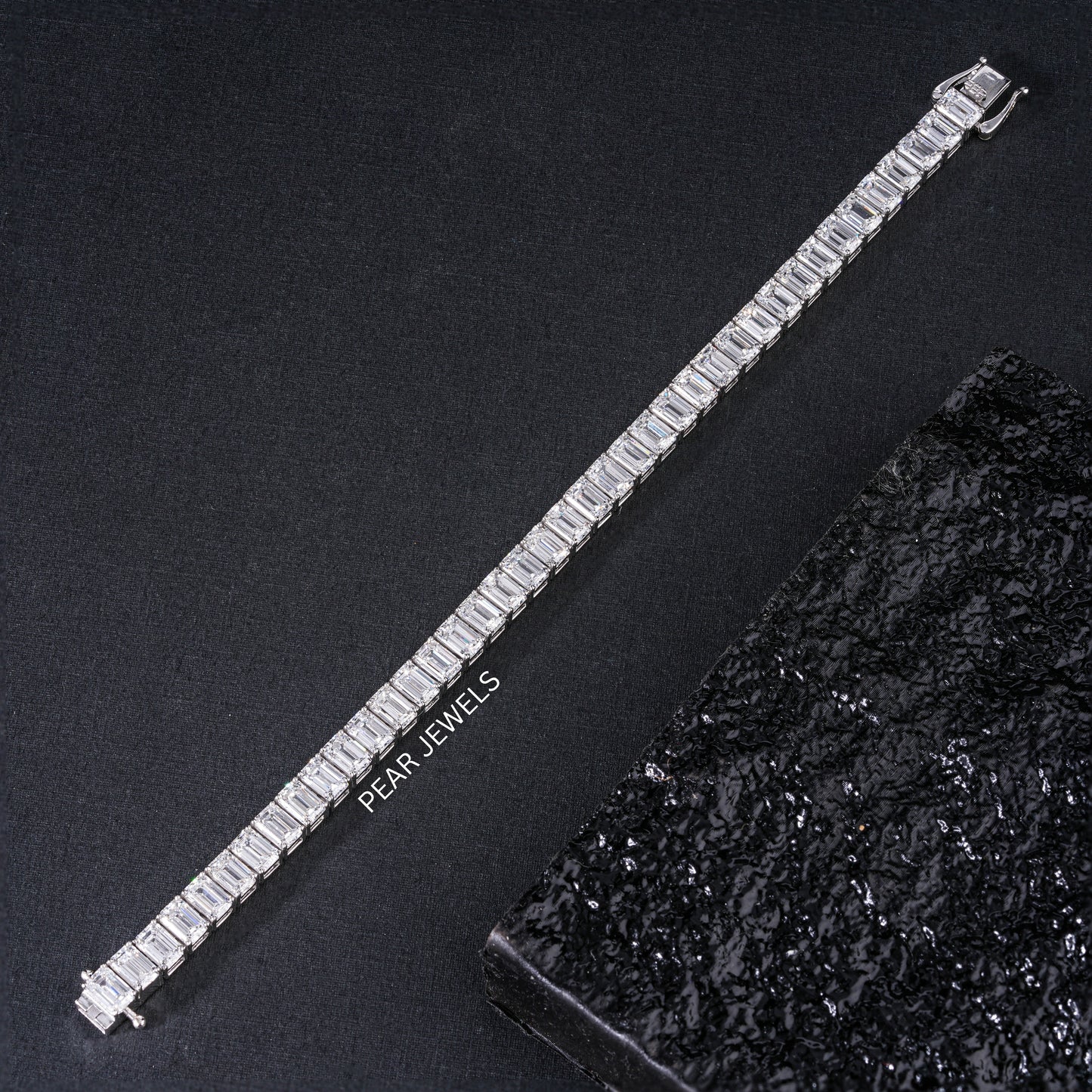 0.7ct Emerald Tennis Labgrown Diamond Bracelet - PearJewels Australia