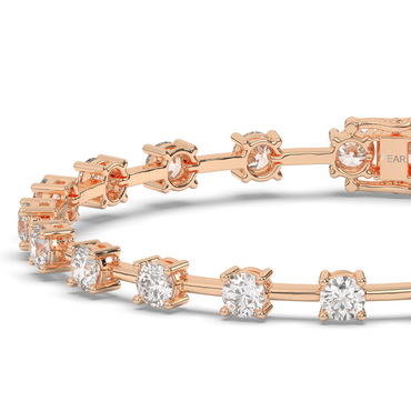Spaced-Out Lab-grown Diamond Tennis Bracelet - Pear Jewels