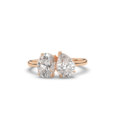 Toi Et Moi Pear & Oval Lab-Grown Diamond Ring - Pear Jewels