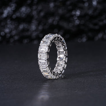 0.5CT Emerald Cut Diamond Labgrown Eternity Band - Pear Jewels