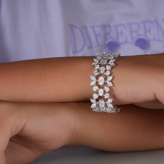 Marquise-Oval-Pear Multi Shape Fancy Tennis Labgrown Diamond Bracelet - Pear Jewels