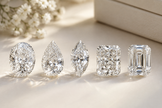 Diamond Shapes Guide: Oval vs Pear vs Marquise vs Radiant vs Emerald &amp; More