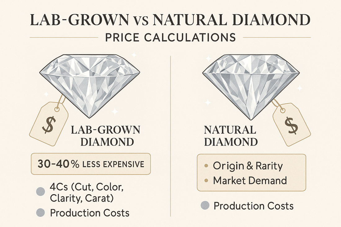 Lab-Grown Diamonds Vs. Natural Diamonds: How Price Calculations Differ
