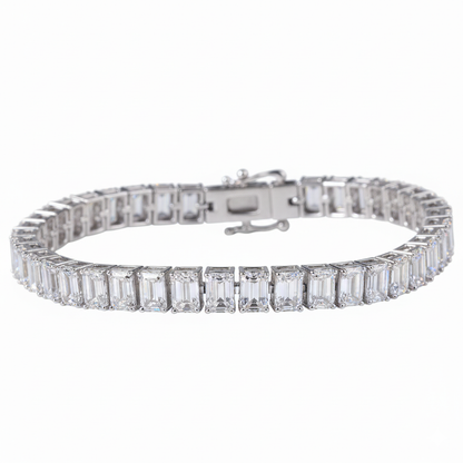 0.7ct Emerald Tennis Labgrown Diamond Bracelet - PearJewels Australia