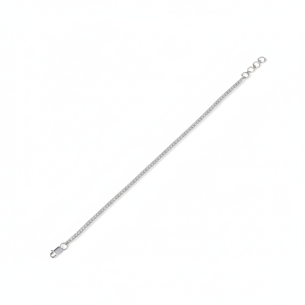 1.0ct Round Tennis Bracelet Labgrown Diamonds - PearJewels Australia