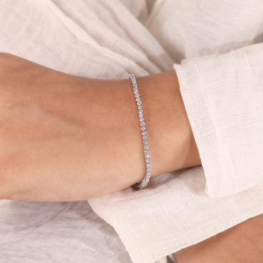 1.80mm Round Brilliant Lab-Grown Diamond Tennis Bracelet