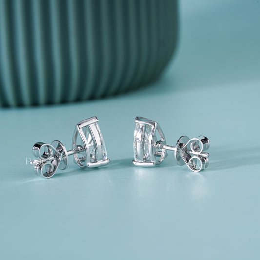Pear Lab-Grown Diamond Stud Earrings – 2.00 TCW, D Colour, VVS2 Clarity