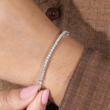 Round Lab-Grown Diamond Tennis Bracelet – 1.80 mm