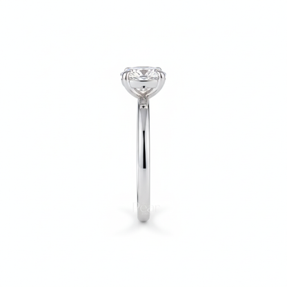 1ct Oval Solitaire Natural Diamond Engagement Ring - PearJewels Australia