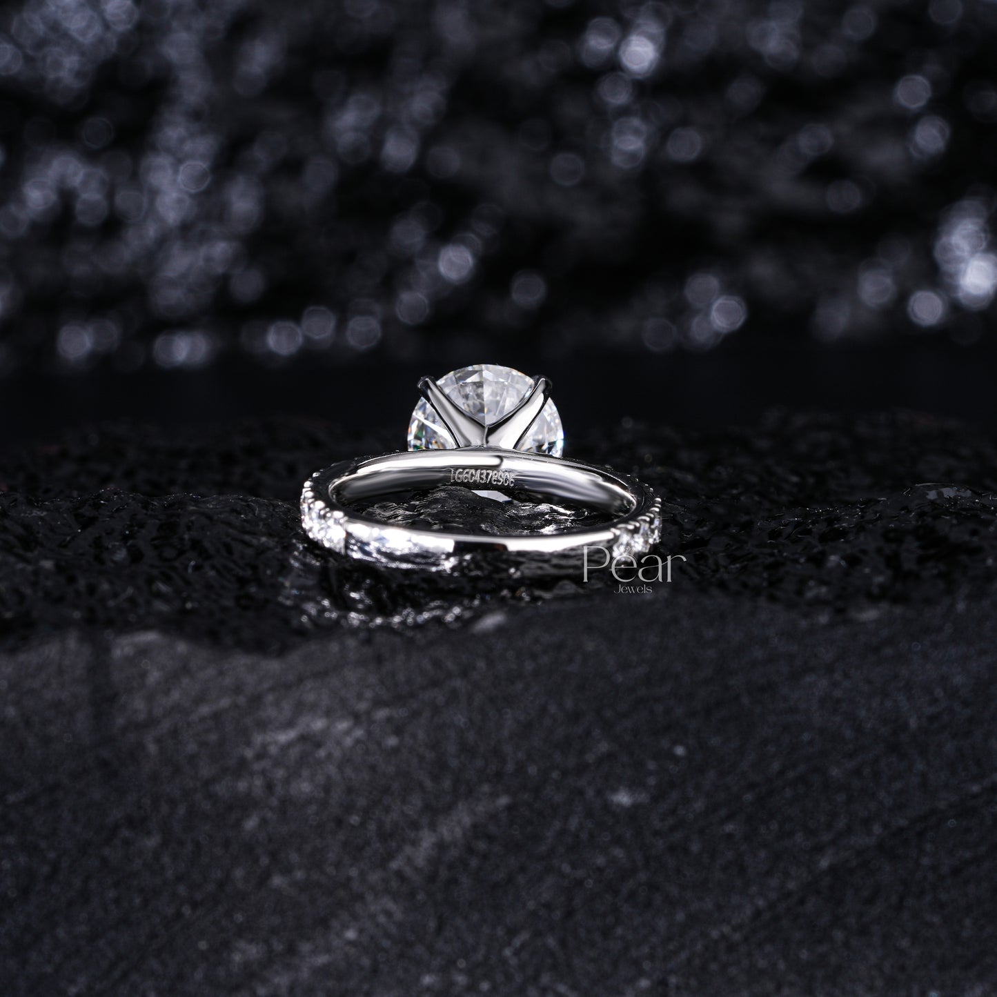 2.0Ct Round Solitaire Labgrown Diamond Engagement Ring - Pear Jewels