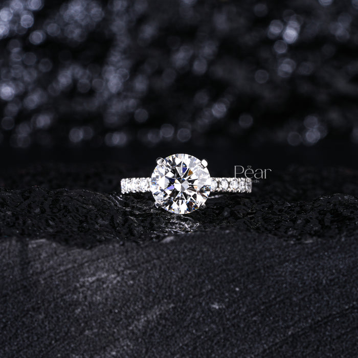 2.0Ct Round Solitaire Labgrown Diamond Engagement Ring