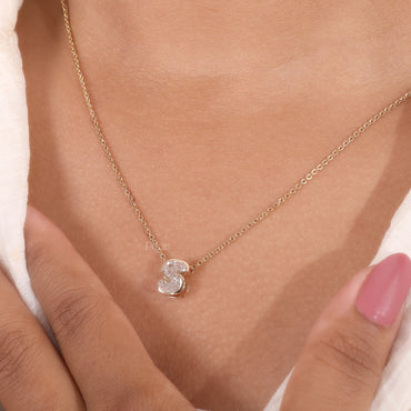 Alphabet Initial Lab-Grown Diamond Letter Pendant Necklace1