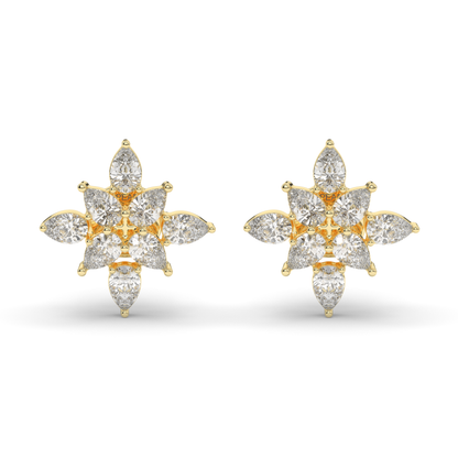Charming Pear-Shaped Lab-Grown Diamond Clusters - Pear Jewels