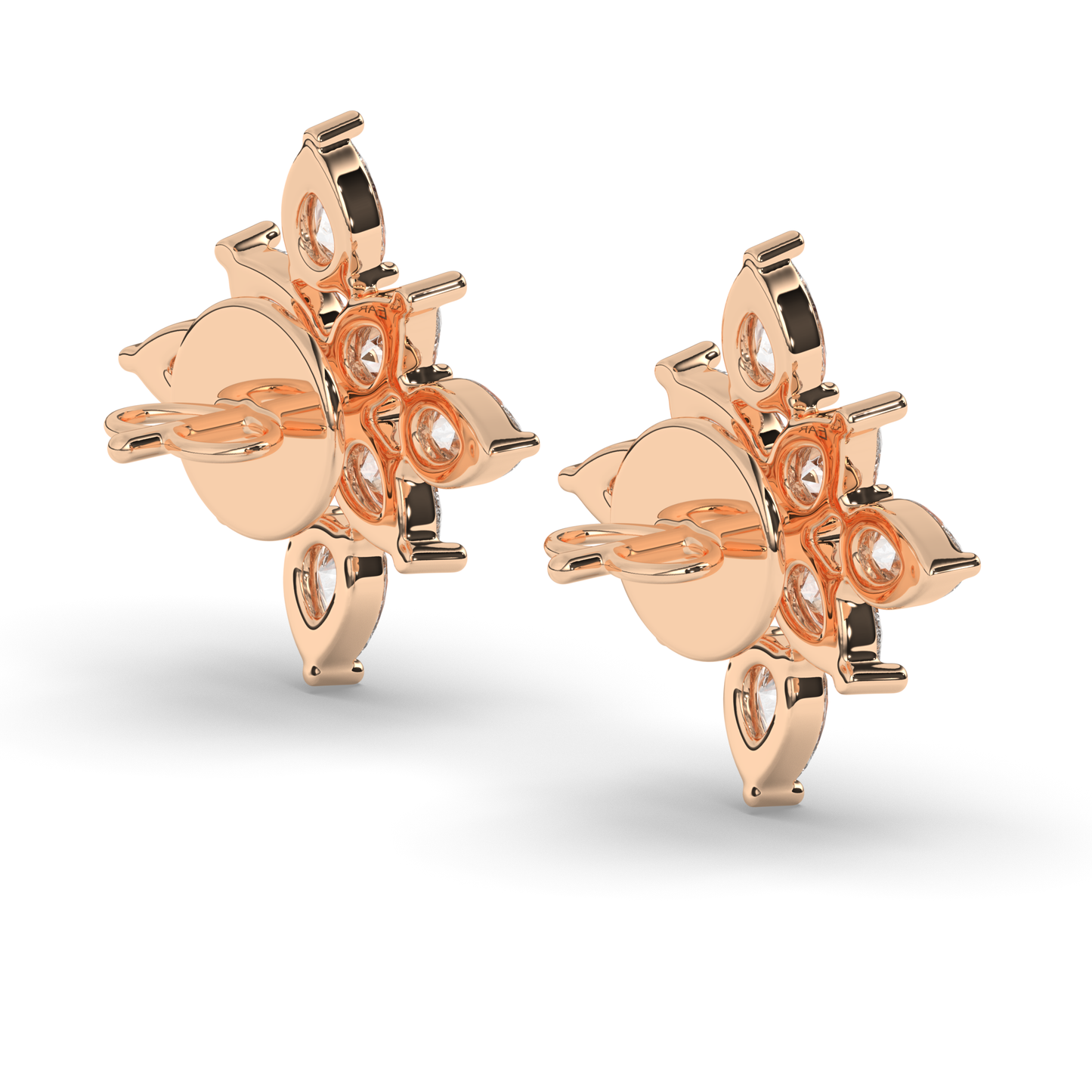 Charming Pear-Shaped Lab-Grown Diamond Clusters - Pear Jewels