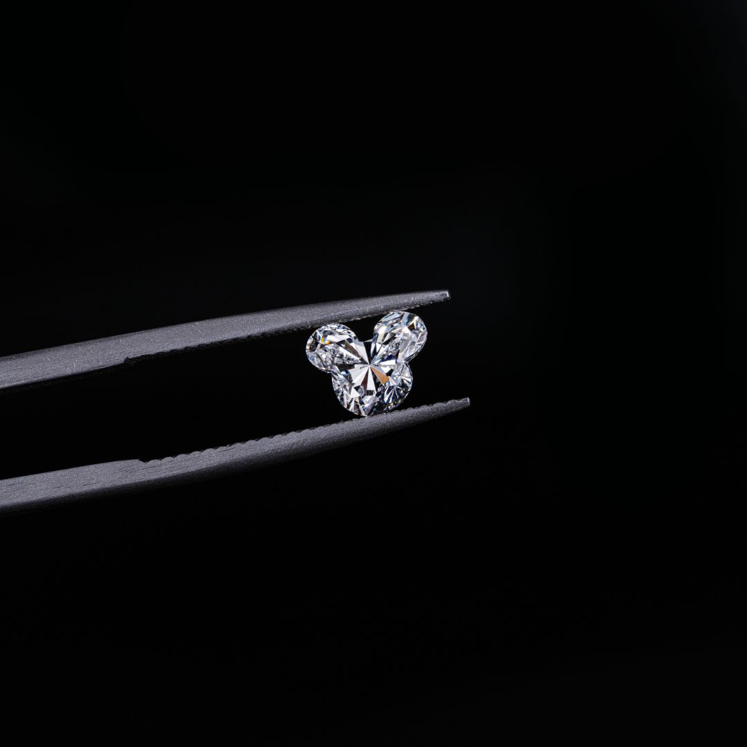 Enchanting Mickey Shape Lab-grown Diamond - Pear Jewels