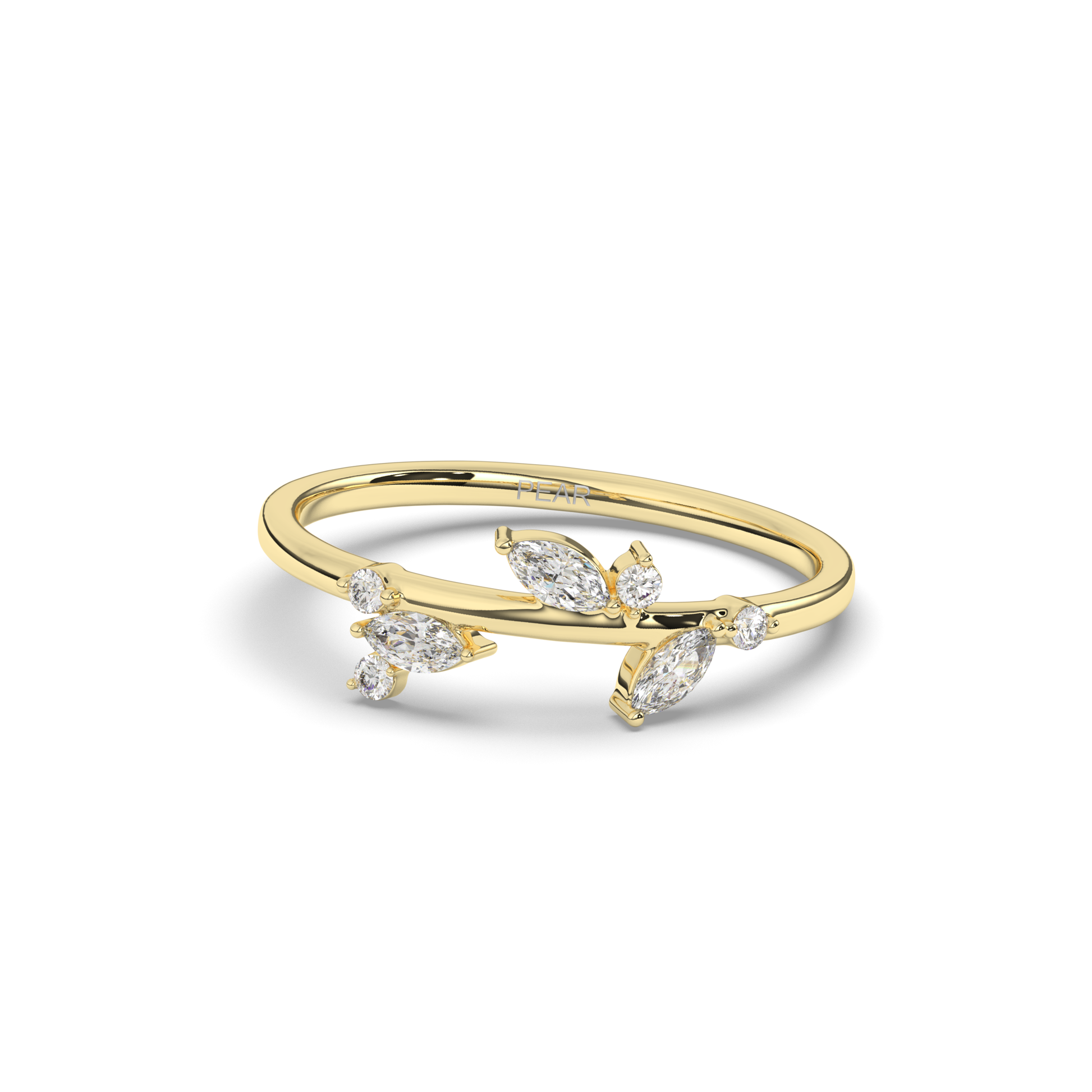 Fancy Marquise Lab-Grown Diamond Ring - Pear Jewels