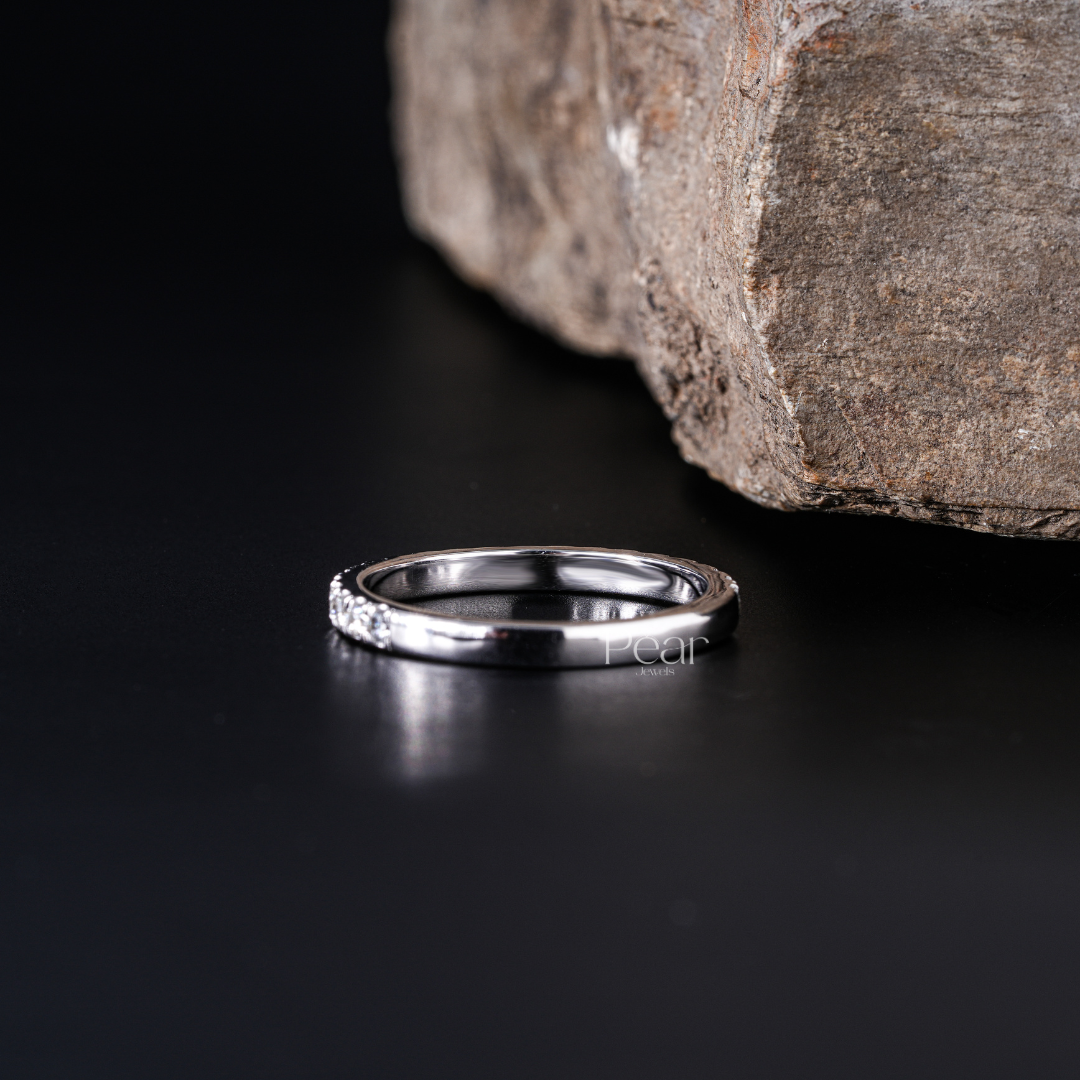 Half Eternity Natural Round Diamond Band - PearJewels Australia