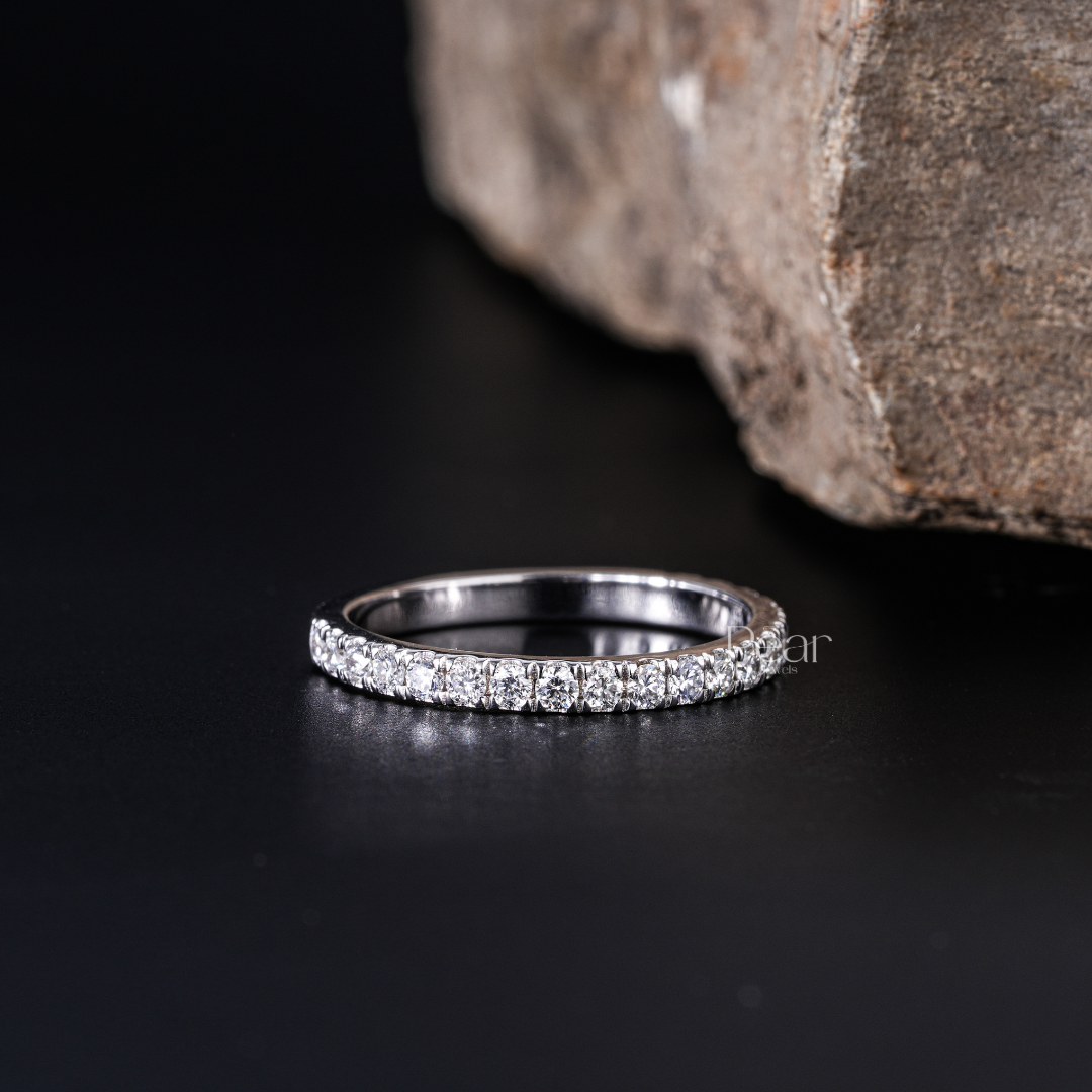 Half Eternity Natural Round Diamond Band - PearJewels Australia