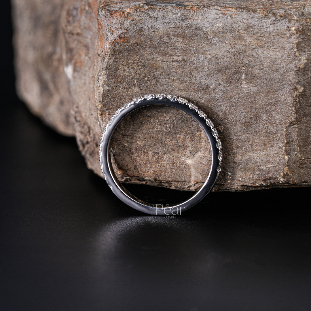 Half Eternity Natural Round Diamond Band - PearJewels Australia