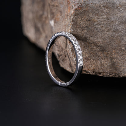 Half Eternity Ring Round Labgrown Diamond Band - Pear Jewels