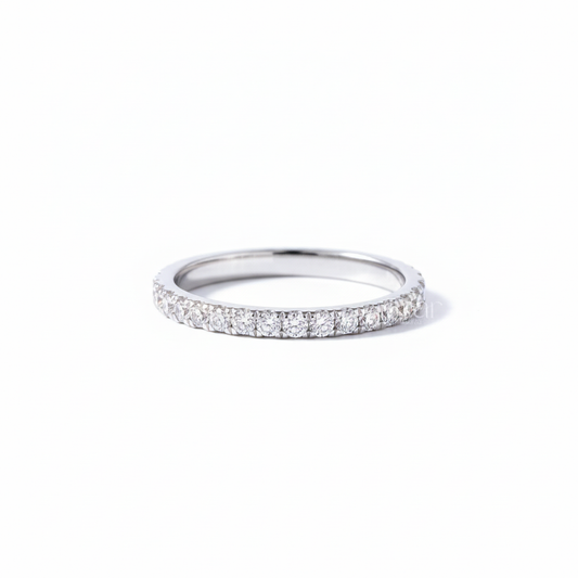 Half Eternity Natural Round Diamond Band - PearJewels Australia