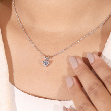 Heart Shape Lab Grown Diamond Pendant 1CT – Heart Diamond Necklace