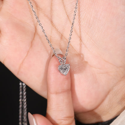 Heart Shape Lab Grown Diamond Pendant 1CT – Heart Diamond Necklace