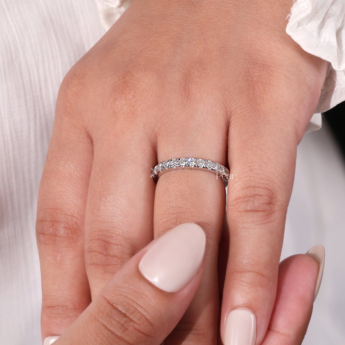 IGI Certified 0.60CTW Round Lab-Grown Diamond Eternity Band