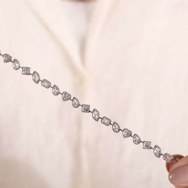 Multi-Shape Lab-Grown Diamond Tennis Bracelet – 0.20CT Each