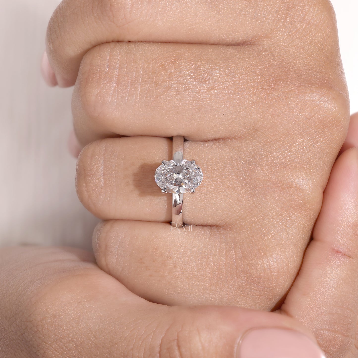 Oval Solitaire Lab Grown Diamond Ring