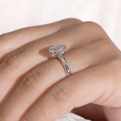 Oval Solitaire Lab Grown Diamond Ring
