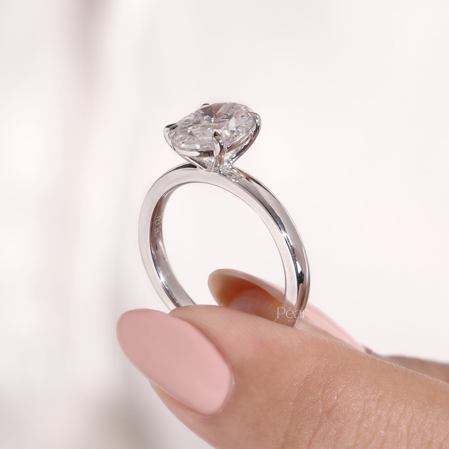 Oval Solitaire Lab Grown Diamond Ring