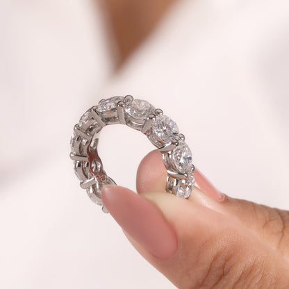 0.50CT Each Round Brilliant Lab-Grown Diamond Eternity Band