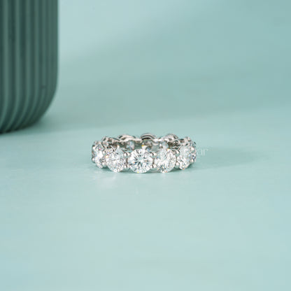 0.50CT Each Round Brilliant Lab-Grown Diamond Eternity Band