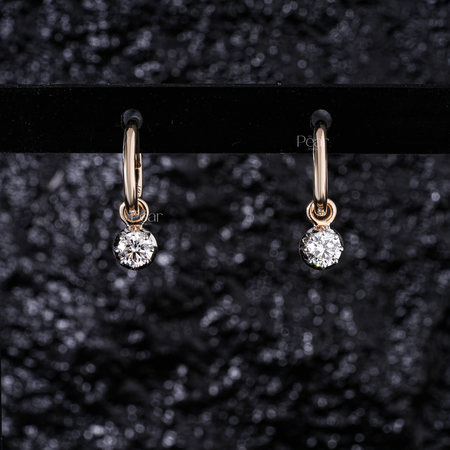 2.00TCW Round Brilliant Lab-Grown Diamond Hoop Earrings