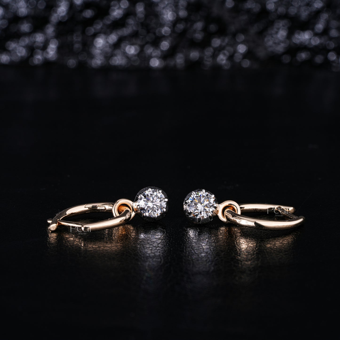 2.00TCW Round Brilliant Lab-Grown Diamond Hoop Earrings