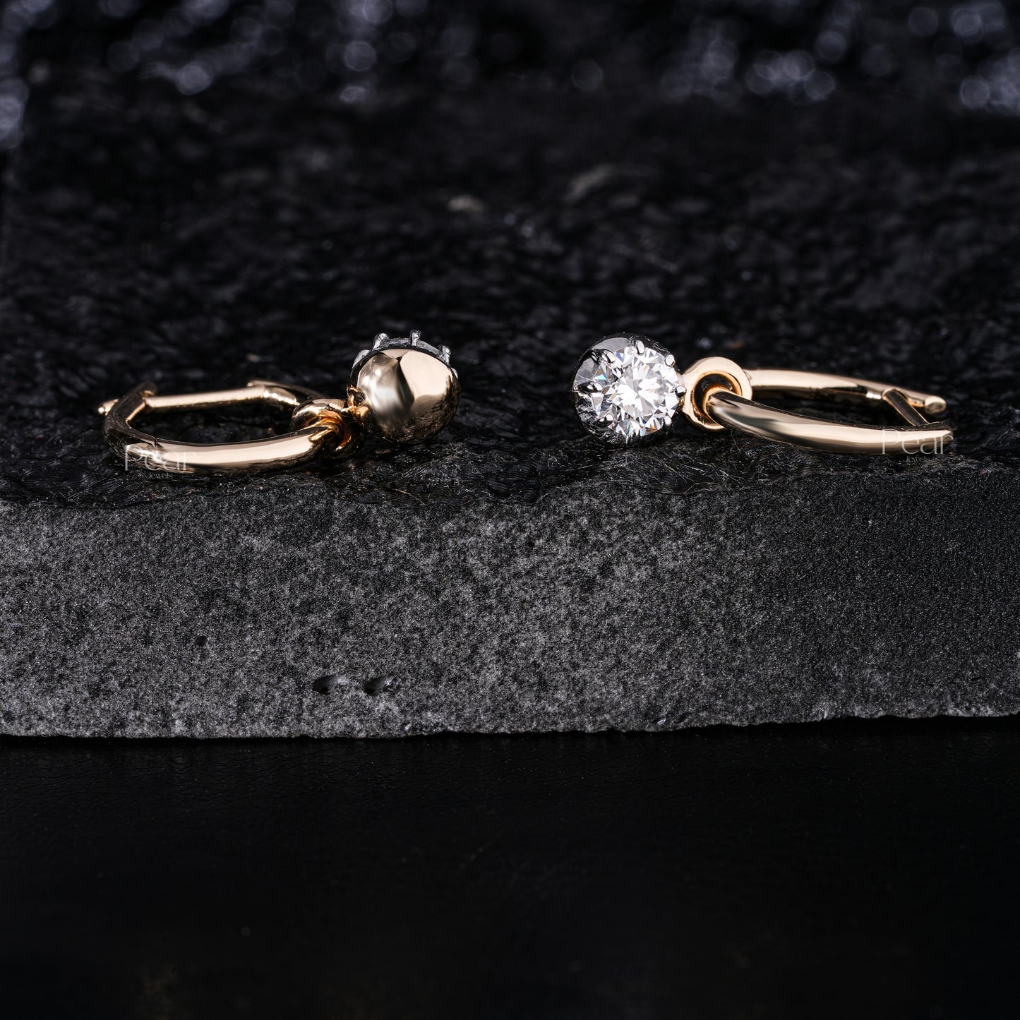 2.00TCW Round Brilliant Lab-Grown Diamond Hoop Earrings