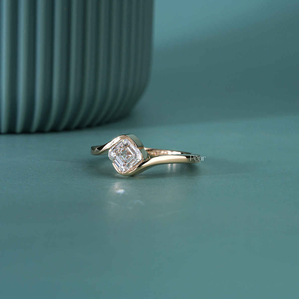 1.00CT Asscher Cut Solitaire IGI Certified Lab-Grown Diamond Engagement Ring
