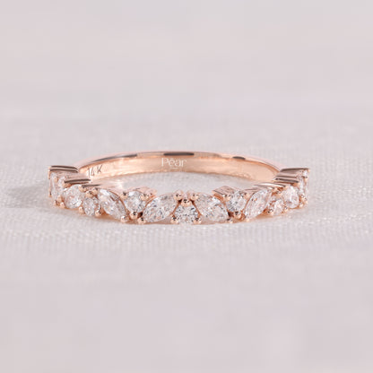 Round & Marquise Lab-Grown Diamond Eternity Band