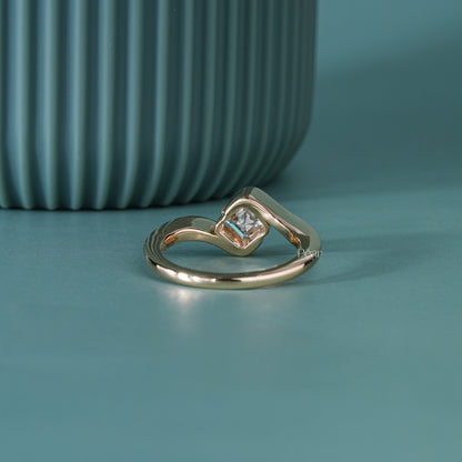 1.00CT Asscher Cut Solitaire IGI Certified Lab-Grown Diamond Engagement Ring