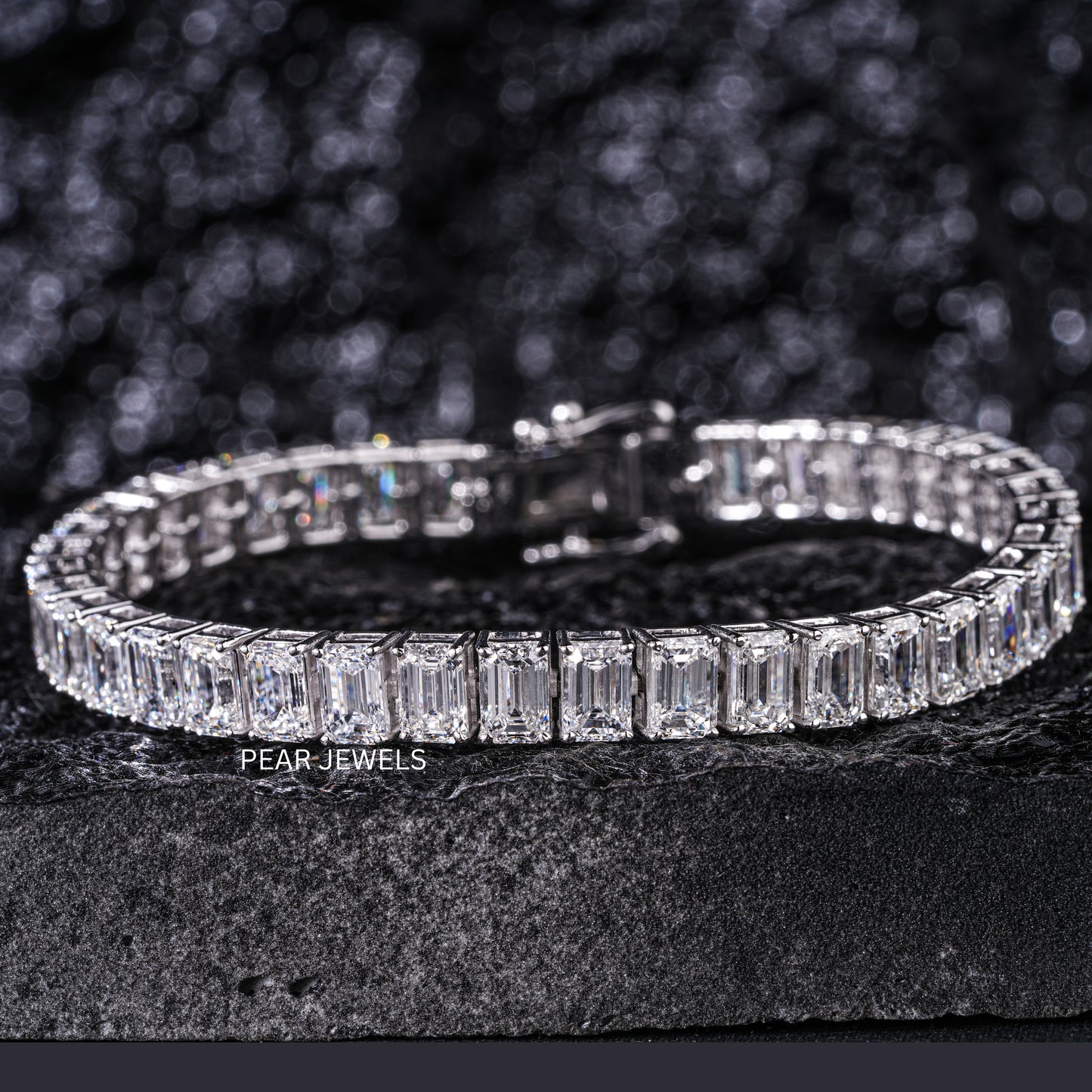 0.7ct Emerald Tennis Labgrown Diamond Bracelet - PearJewels Australia