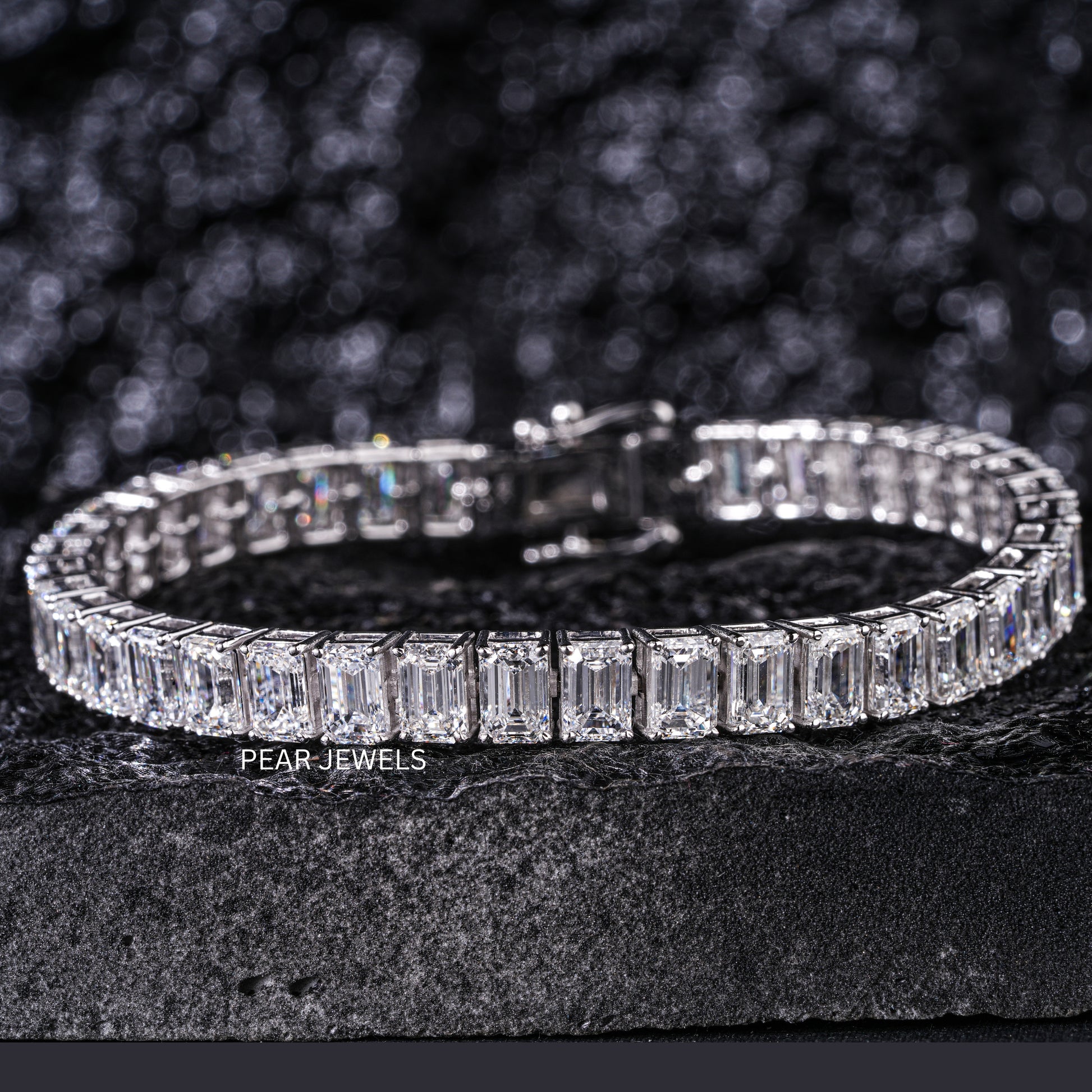 0.7ct Emerald Tennis Labgrown Diamond Bracelet - PearJewels Australia