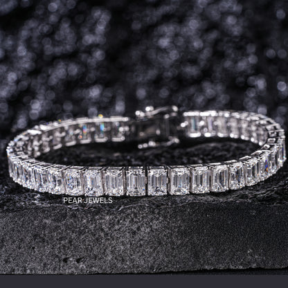 0.7ct Emerald Tennis Labgrown Diamond Bracelet - PearJewels Australia