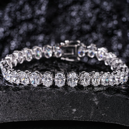 Oval 0.7ct each Tennis Labgrown Diamond Bracelet - Pear Jewels