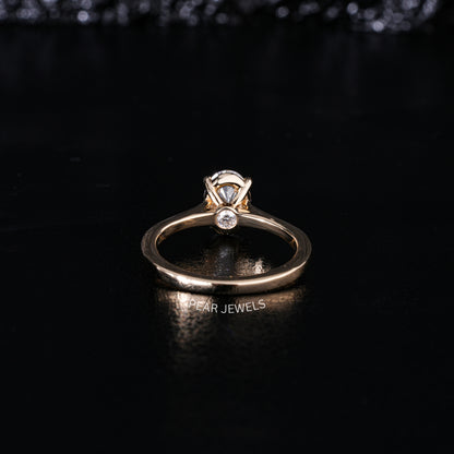 1.25ct Oval Solitaire Labgrown Diamond Ring - Pear Jewels
